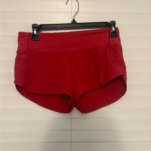 lululemon athletica Magenta Athletic Shorts